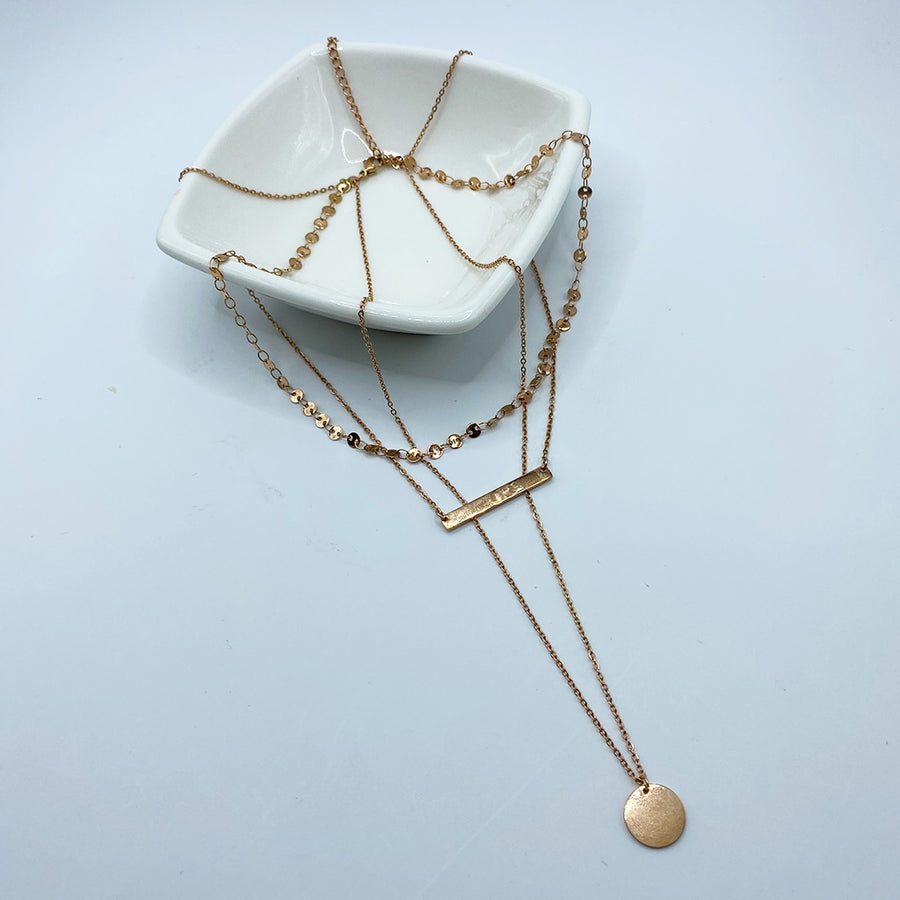 Gargantilla Doble Punto & Barra