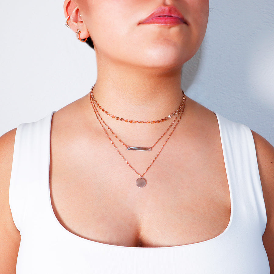 Gargantilla Doble Punto & Barra