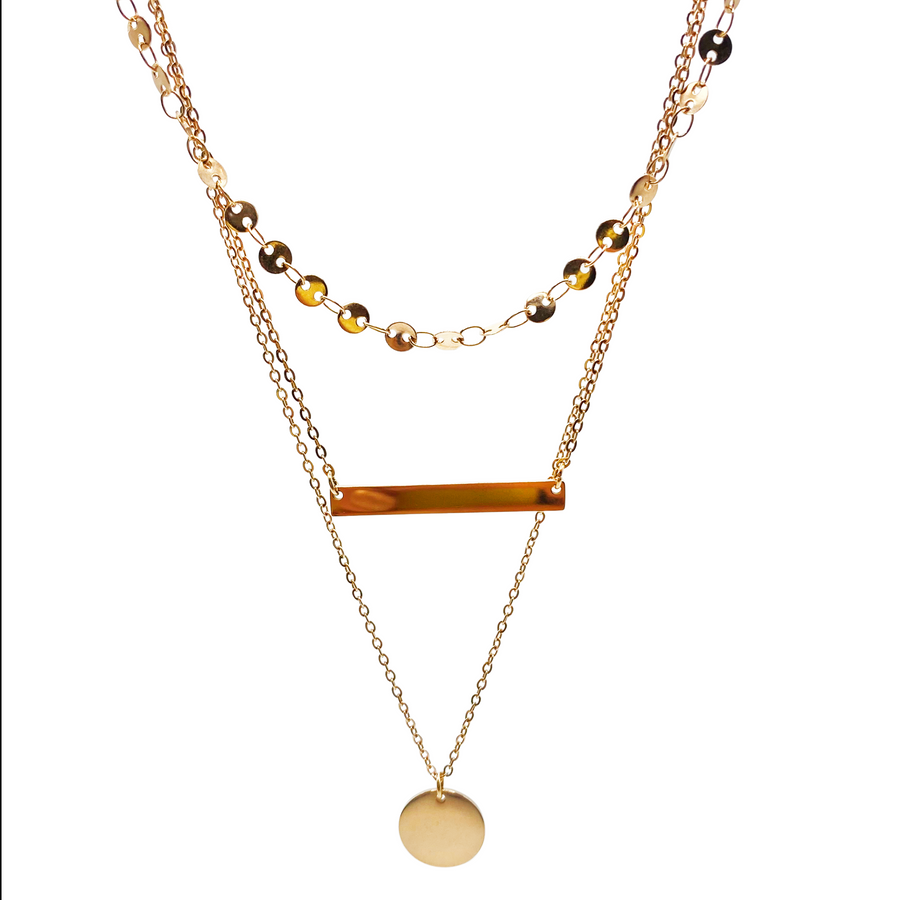 Gargantilla Doble Punto & Barra