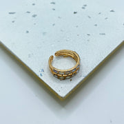 Anillo Zirconia Three Stripes