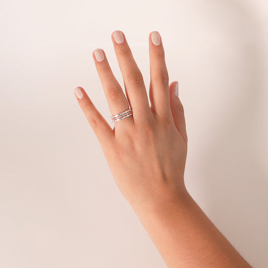 Anillo Zirconia Three Stripes