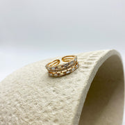 Anillo Zirconia Three Stripes