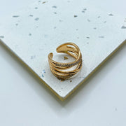 Anillo Doble Criss Cross