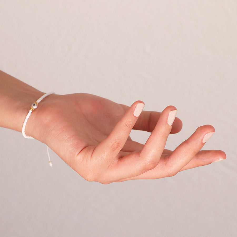 Pulsera Handmade Ojito Blanco