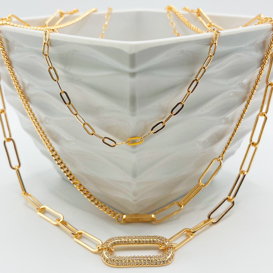 Gargantilla Golden Glamour Layers