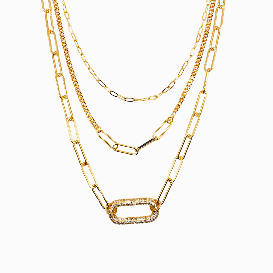 Gargantilla Golden Glamour Layers