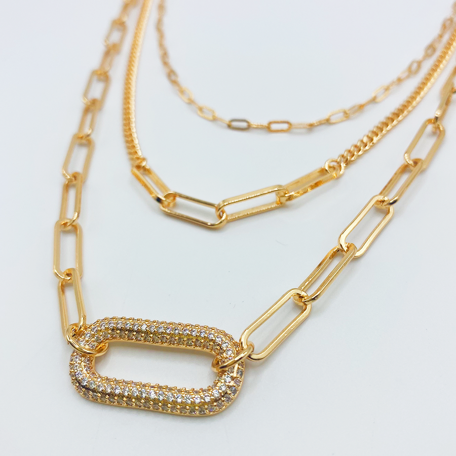 Gargantilla Golden Glamour Layers