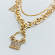 Gargantilla Flower Padlock