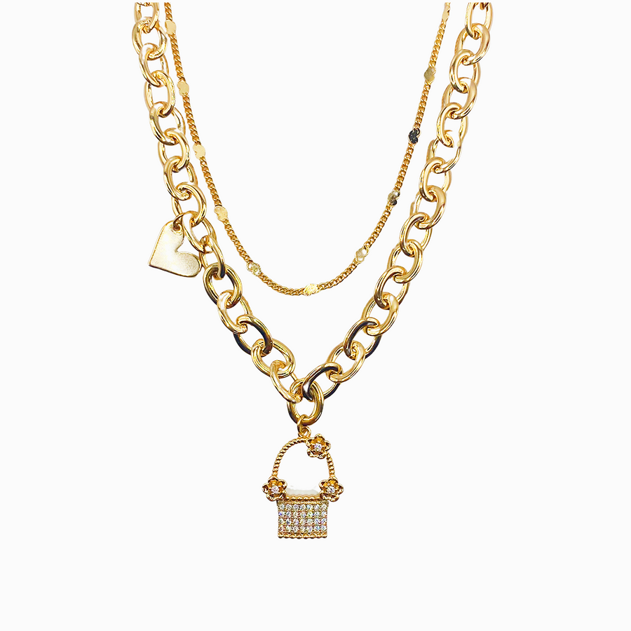 Gargantilla Flower Padlock