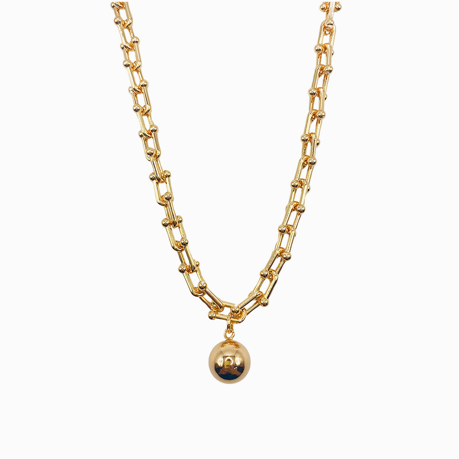 Gargantilla Golden Sphere