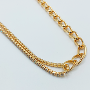 Gargantilla Double Gold Charm