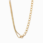 Gargantilla Double Gold Charm