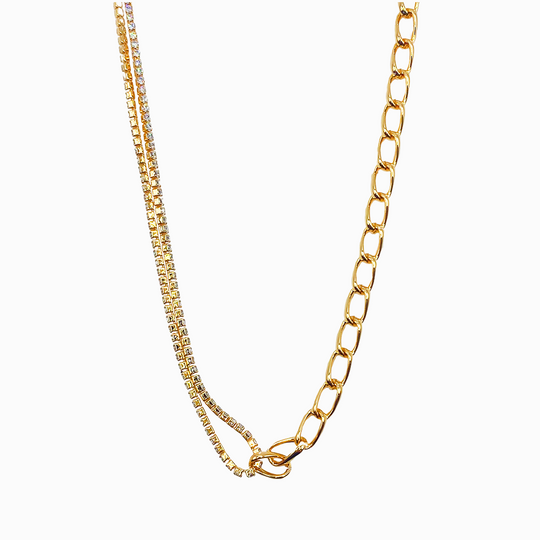 Gargantilla Double Gold Charm