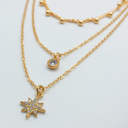 Gargantilla Brillo Estelar Triple Collar