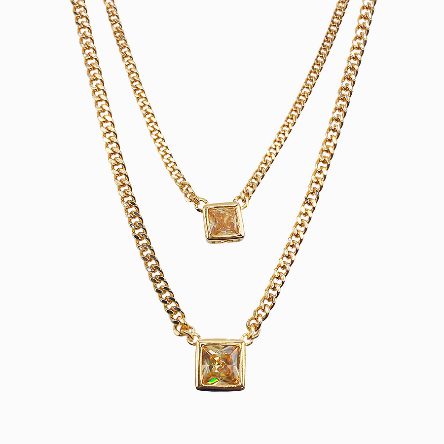 Gargantilla Gold Glamour Duo