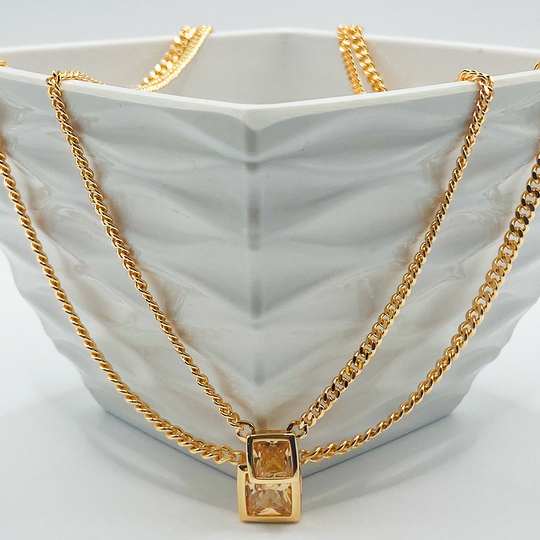 Gargantilla Gold Glamour Duo