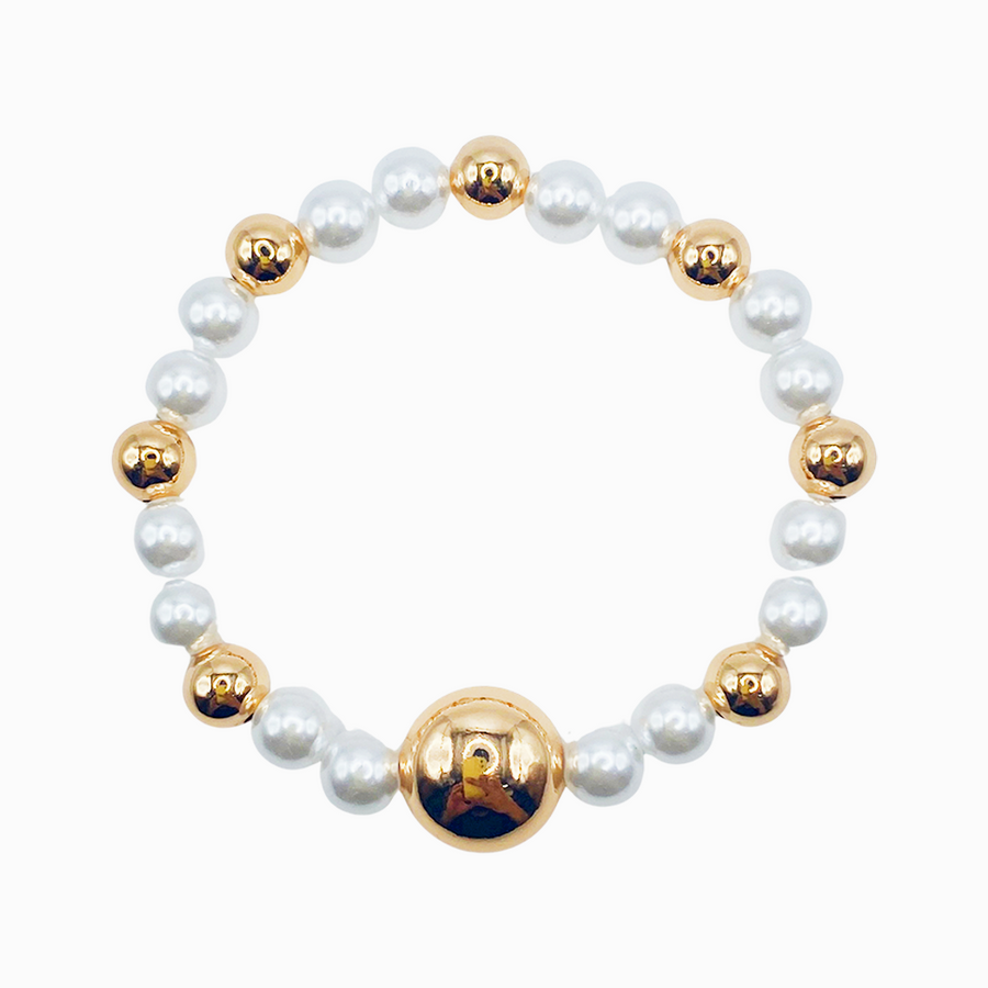 Pulsera Perla Dorada