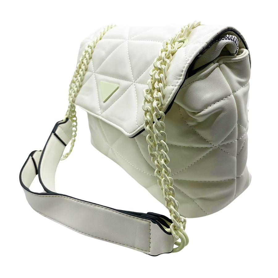 Chain quilted bag - Bolso acolchado con cadena
