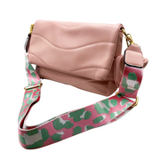 Quilted bag - Bolso acolchado con correa animal print