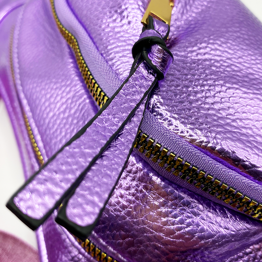 Cangurera - Bolso multifuncional en tonos metálicos