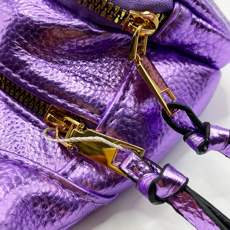 Cangurera - Bolso multifuncional en tonos metálicos