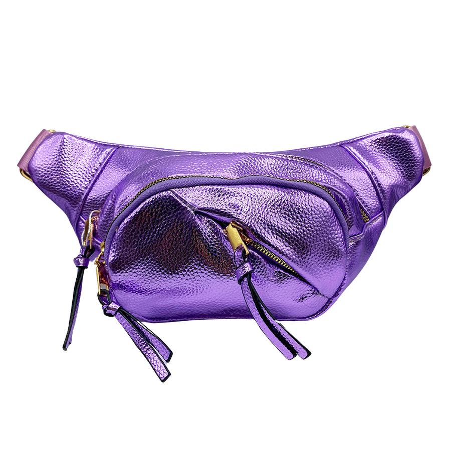 Cangurera - Bolso multifuncional en tonos metálicos