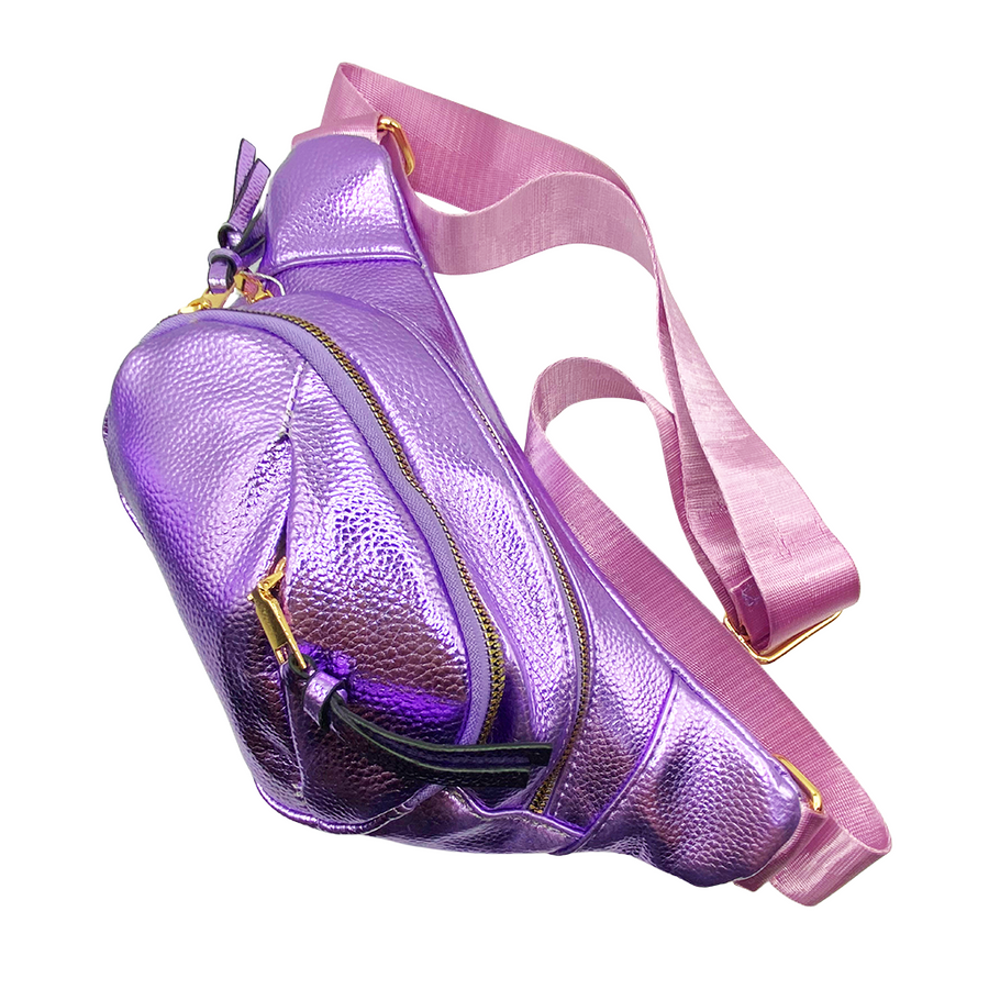 Cangurera - Bolso multifuncional en tonos metálicos