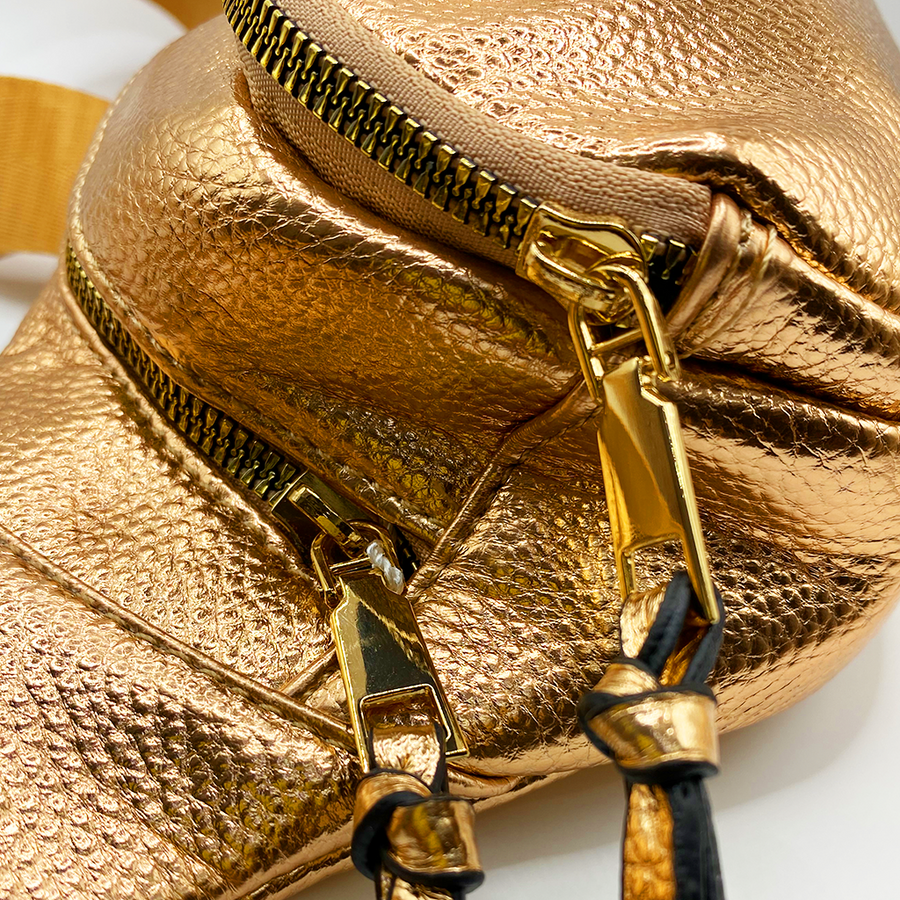 Cangurera - Bolso multifuncional en tonos metálicos