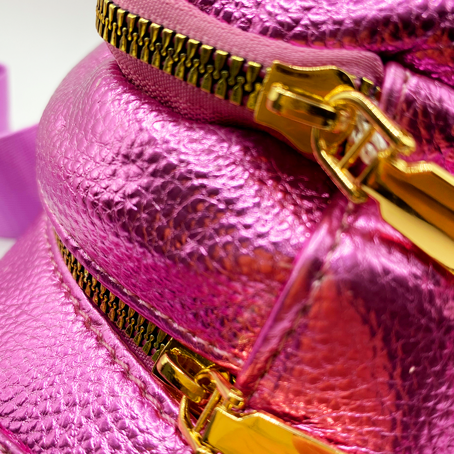 Cangurera - Bolso multifuncional en tonos metálicos