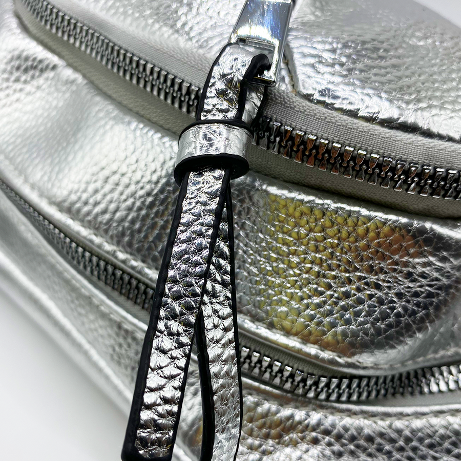 Cangurera - Bolso multifuncional en tonos metálicos