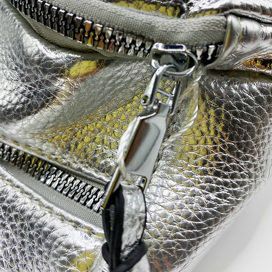 Cangurera - Bolso multifuncional en tonos metálicos