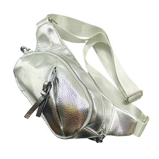 Cangurera - Bolso multifuncional en tonos metálicos