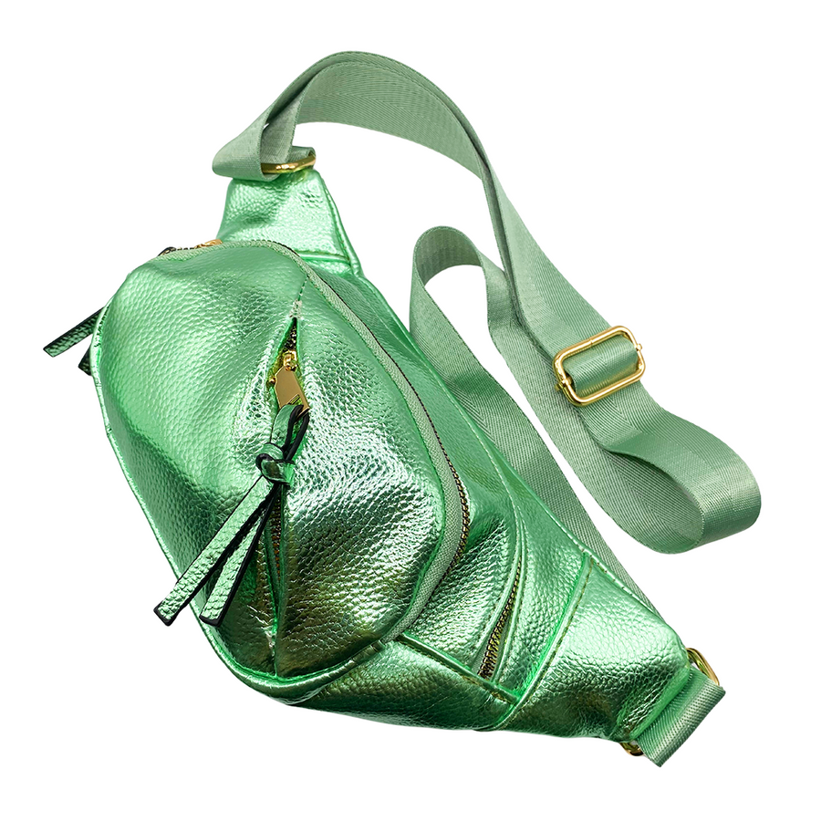 Cangurera - Bolso multifuncional en tonos metálicos