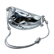 Shoulder bag - Bolso metálico con nudos