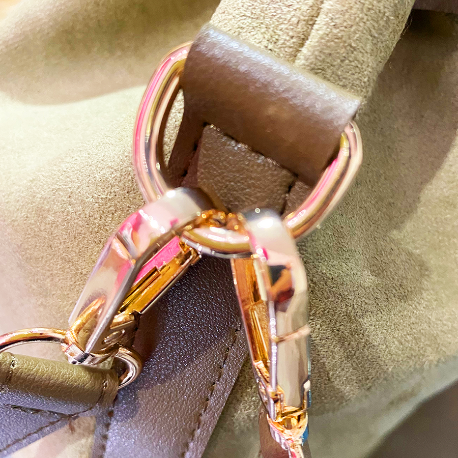 Bucket bag - Bolso de cuero y piel sintética