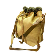 Bucket bag - Bolso de cuero y piel sintética