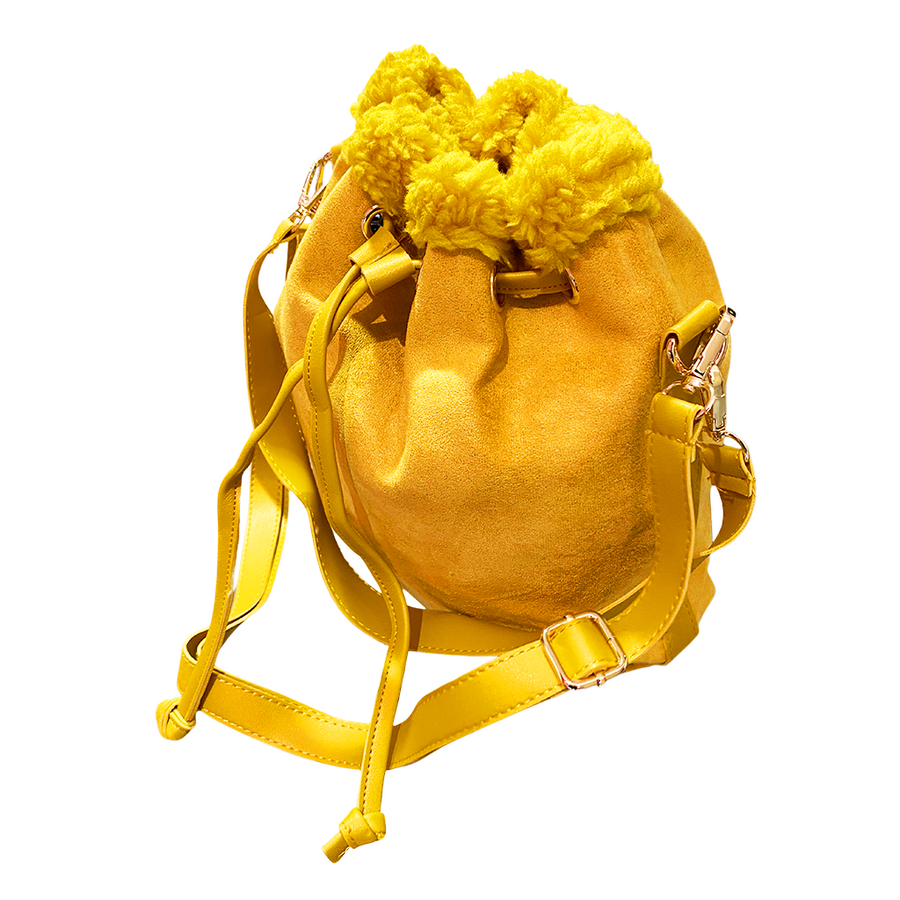 Bucket bag - Bolso de cuero y piel sintética