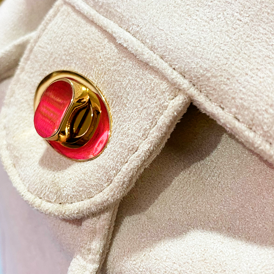 Backpack con cadena - Mochila de gamuza