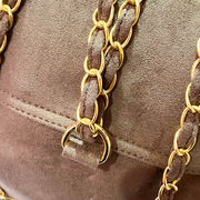 Backpack con cadena - Mochila de gamuza