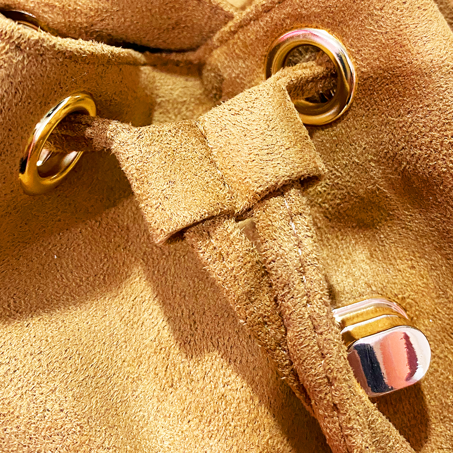 Backpack con cadena - Mochila de gamuza